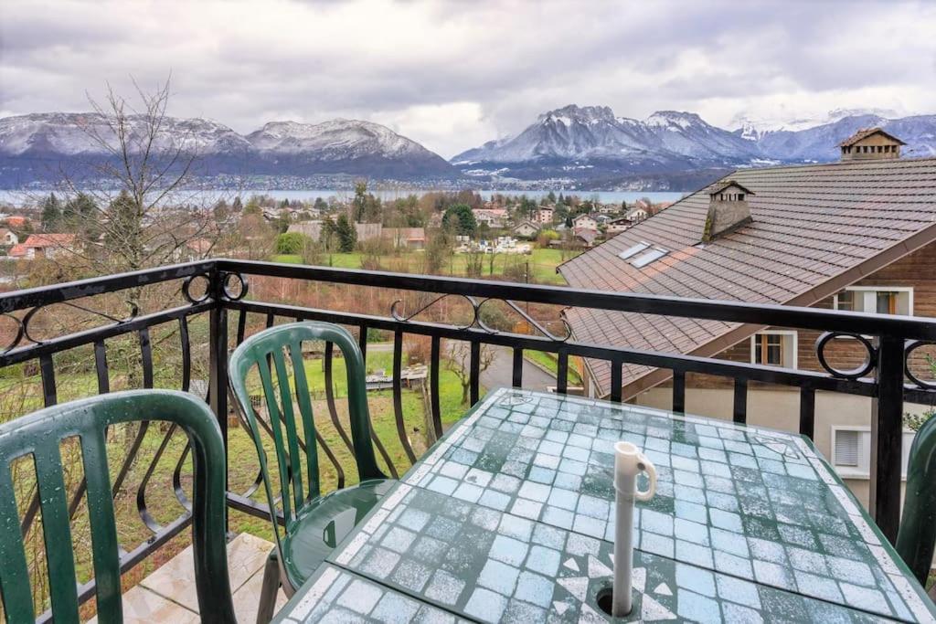 Cabana & Panorama Lac Annecy -Parking & Terrasse Sévrier Екстериор снимка